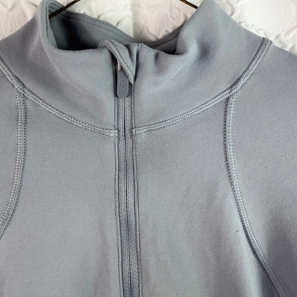 Lululemon It's Rulu Run Half Zip Pullover Grey Size 6